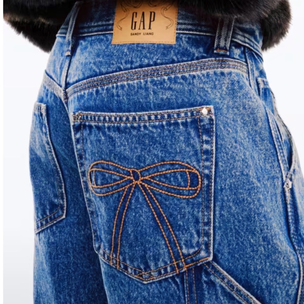 NWT Sandy Liang x GAP Low rise 90’s denim Jean